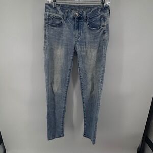 American Eagle Outfitters AE Light Wash Skinny Jeans Women's Size 2, 27" inseam